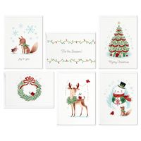 Hallmark Assorted Boxed Christmas Cards, Vintage Holidays (48 Cards with Envelopes)