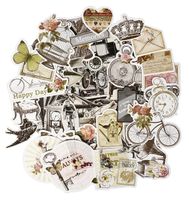 FaCraft Scrapbooking Supplies Vintage Ephemera 50 PCS