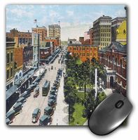 3dRose LLC 8 x 8 x 0.25 Inches Tampa, FL (Looking North on Franklin Street Vintage) Mouse Pad (mp_60246_1)