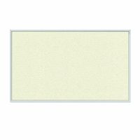 Ghent Ivory Vinyl Bulletin Board, 1 1/2" x 2", Aluminum Frame, Made in the USA