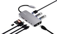 Juiced Systems BizHUB Pro - USB-C Multiport Gigabit Ethernet HDMI Adapter