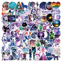 Galaxy Style Stickers 100 PCS Laptop Stickers, Car Bumper Stickers,Motorcycle Bicycle Luggage Decal Graffiti Patches Skateboard Stickers