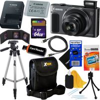 Canon PowerShot SX620 HS 20.2 MP Wi-Fi Digital Camera with 25x Optical Zoom & HD 1080p Video (Black) International Version + 12pc 64GB Deluxe Accessory Kit w/HeroFiber Gentle Cleaning Cloth