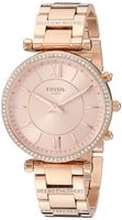 Fossil Women's Hybrid Smartwatch Watch with Stainless-Steel Strap, Rose Gold, 16.1 (Model: FTW5040)