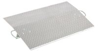 Vestil E-3624 Aluminum Economizer Dock Plate, 3,600-lb. Capacity, 24" Length, 36" Usable Width, 3" Height Difference, 3/8" Plate Thickness