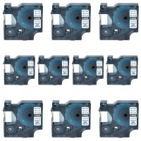 SuperInk Industrial Permanent Polyester Label Tape Compatible for Dymo 18482 (3/8"x18ft) Rhino 4200 5000 5200 6000 Label Maker (10PK Black on White)