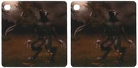 3dRose Werewolf Howling At The Moon - Key Chains, 2.25 x 4.5 inches, set of 2 (kc_28912_1)