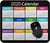 2020 Calendar Mouse pad Gaming Mouse pad Mousepad Nonslip Rubber Backing