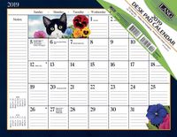 Lang American Cat 2019 Deskpad Office Desk Pad Calendar (19991010031)