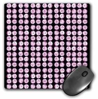 3dRose LLC 8 x 8 x 0.25 Inches Mouse Pad, Elegant Pink Diamonds (mp_41065_1)