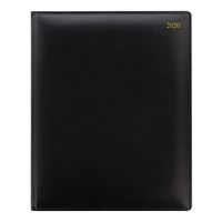 Letts 2020 Signature - Week to View Planner, Bonded, Deluxe, 10.25 x 8.25 inches, Black (C38YIBK-20)
