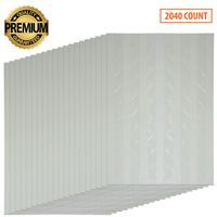 Premium 2040 Pcs 20 Sheets Transparent Photo Corners Stickers Self Adhesive for Notebook Personal Journal Picture Album Diary DIY Scrapbook Craft