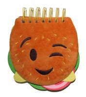 Inkology Hamburger Plush Memo Pad, 5.5" x 5", 6 pc. Value Pack