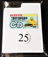 Dividers / 25 pc + 1 Free dj Magnet/CD - Index Tabbed Strong White Plastic Cards