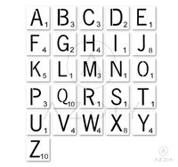 4 Inch Scrabble Letters Wall Decor, Stencils for Painting Signs AZDIY Reusable Title Stencils for Painting on Wood Laser Cut Painting Stencil for Home Décor & DIY Projects, Family Names