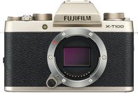 Fujifilm X-T100 Mirrorless Digital Camera, Champagne Gold (Body Only)