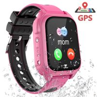 PTHTECHUS Smart Watch for Kids GPS Tracker - Boys & Girls IP67 Waterproof Smartwatch Phone SOS Alarm Clock Camera Games Sports Watches for Students Cellphone Watch Children Birthday Gifts