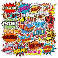 Stickers for Water Bottles Big 50-Pack, Super Hero, Waterproof, Aesthetic, Trendy Stickers for Teens, Girls, Perfect for Water Bottle, Laptop, Phone, Travel Extra Durable 100% Vinyl