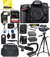 Nikon D850 DSLR Camera (Body Only) 1585 USA Accessory Bundle - Includes SanDisk Extreme PRO 64GB SDXC Memory Card + Digital Flash with Video Light + 60" Tripod + Video Microphone + More