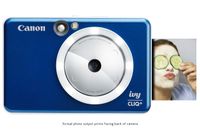 Canon Ivy CLIQ+ Instant Camera Printer, Mobile Photo Printer Via Bluetooth(R), Sapphire Blue