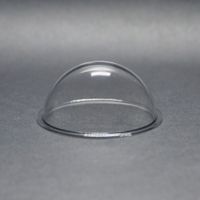 DURADOM Acrylic Dome With Flange Clear Plastic Hemisphere - Multi Use Bubble Pet Dog Fence Window Sphere CCTV Dome Acrylic Camera Perspex Display Transparent Cover Floating Fish Dome (2.4 inch / 60mm)