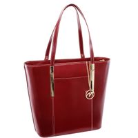 McKlein, M Series, DEVA, Top Grain Cowhide Leather, Leather Ladies' Tote with Tablet Pocket, Red (97736)