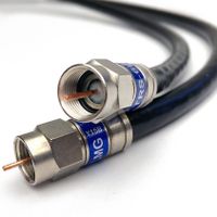 175ft QUAD SHIELD SOLID COPPER 3GHZ RG-6 Coaxial Cable 75 Ohm (DIRECTV Satellite TV or Broadband Internet) ANTI CORROSION BRASS CONNECTOR RG6 Fittings Assembled in USA by PHAT SATELLITE INTL