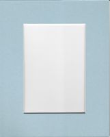 Pack of 10 11x14 Sheer Blue Picture Mats, with White Core Bevel Cut for 8x10 Pictures