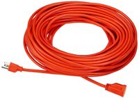 AmazonBasics 16/3 Vinyl Outdoor Extension Cord | Orange, 100-Foot