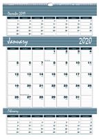 House of Doolittle 2020 Three-Month Wall Calendar, Bar Harbor, 12 x 17 Inches, January - December, (HOD342-20)