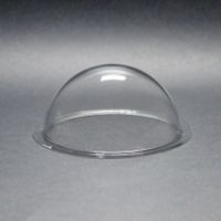 DURADOM Acrylic Dome With Flange Clear Plastic Hemisphere - Multi Use Bubble Pet Dog Fence Window Sphere CCTV Dome Acrylic Camera Perspex Display Transparent Cover Floating Fish Dome (3.6 inch / 90mm)