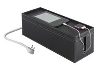 Large Black Cord Cubby, Cord and Cable Management System. Organizes Cords, Wires and Plugs by: Great Useful Stuff