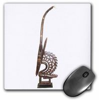 3dRose LLC 8 x 8 x 0.25 Inches African Male Chi-Wara Mouse Pad (mp_1142_1)