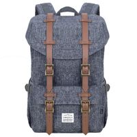 VENTCY College Backpack for Women and Men Casual Backpack Laptop 15.6 Unisex 23L (Nylon Dark Gray)