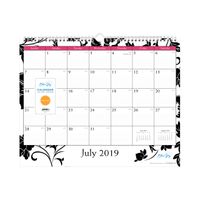 Blue Sky 2019-2020 Academic Year Monthly Wall Calendar, Twin Wire Binding, Ruled Blocks, 15" x 12", Barcelona