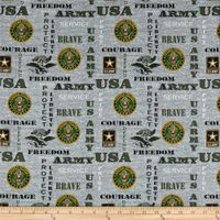 Sykel Enterprises Military Army Heather Allover Fabric, Multicolor, Fabric By The Yard