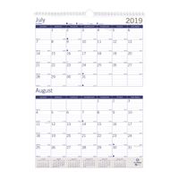 Blueline 2019-2020 DuraGlobe Academic Two-Month Wall Calendar, 13 Months, July 2019 to July 2020, 12 x 17 Inches (CA172203-20)