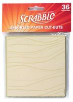 Eureka Scrabble Assorted Paper Cut-Outs, 12 Each of 3 Different Designs, 36-Piece