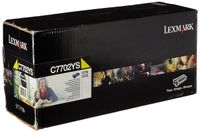 Lexmark Yellow Toner Cartridge, 6000 Yield (C7702YS)