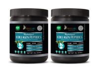 Tendon Health Supplements - HYDROLYZED Collagen PEPTIDES Powder - Collagen Pills for Hair and Skin - 2 Bottles 2 LB (908 Grams)
