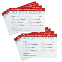 Positive Postcards from Teachers to Students, 50 Cards, Motivational Notes from Teachers, Classroom Teaching Supplies for Preschool, Kindergarten, and Elementary School Teachers (Did You Know?)