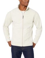 Amazon Essentials Men's Full-Zip Polar Fleece Jacket, Oatmeal Heather, X-Small