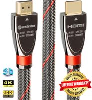 4K HDMI Cable/HDMI Cord 10ft - Ultra HD 4K Ready HDMI 2.0 (4K@60Hz 4:4:4) - High Speed 18Gbps - 28AWG Braided Cord-Ethernet /3D / HDR/ARC/CEC/HDCP 2.2 / CL3 by Farstrider