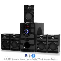 Frisby FS-5040BT 5.1 Surround Sound Home Theater Speakers System with Bluetooth USB/SD and Remote
