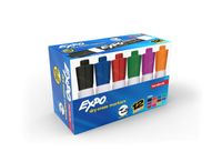 EXPO Low Odor Dry Erase Markers, Chisel Tip, Assorted Colors, Box of 12