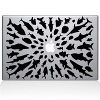 The Decal Guru Think Different MacBook Decal Vinyl Sticker - 15" MacBook Pro (2016 & Newer) - Black (0147-MAC-15X-BLA)