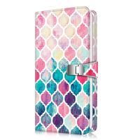 Fintie Wallet Photo Album for Fujifilm Instax,108 Pockets Snap Fastener Photo Album for Fujifilm Mini 9 Mini 8+ Mini 90 Mini 26+ Mini LiPlay, HP Sprocket, Polaroid Camera 3-Inch Film, Moroccan Love