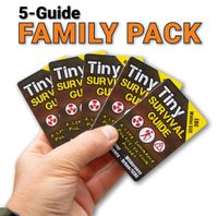 Tiny Survival Guide: A Life Insurance Policy in Your Pocket - The Ultimate "Survive Anything" Everyday Carry: Emergency, Disaster Preparedness Micro-Guide, 5-Pack