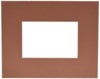 8x10 Terra-cotta / Cognac Custom Mat for Picture Frame with 4x6 opening size (Mat Only, Frame NOT Included)