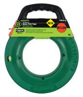 Greenlee, 3/16 In x 100 ft, FTN536-100 100-Feet x 3/16-Inch Nylon Fish Tape